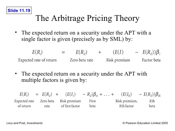 😎 Arbitrage pricing theory example. Arbitrage. 2019-01-11