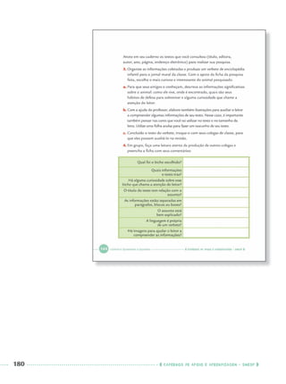 180 CADERNOS DE APOIO E APRENDIZAGEM · SMESP
Port3ºAnoParte2PROF.indd 180Port3ºAnoParte2PROF.indd 180 9/16/10 11:17 AM9/16/10 11:17 AM
 