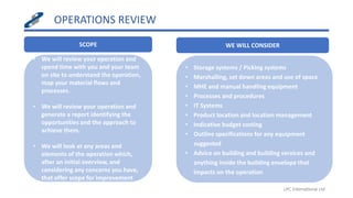 LPC Operations Review PowerPoint | Operations Review | PDF | Logistics ...