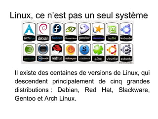Présentation de Linux et des logiciels libres