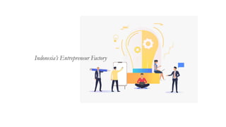 Indonesia’s Entrepreneur Factory
 