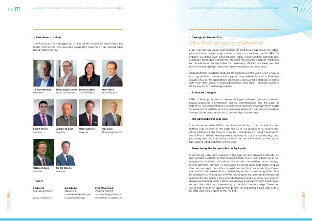 Annual Report 2014 of the Luxembourg Private Equity & Venture Capital… - 웹
