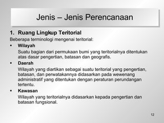 <ul><li>Ruang Lingkup Teritorial </li></ul><ul><li>Beberapa terminologi mengenai teritorial: </li></ul><ul><li>Wilayah   <...