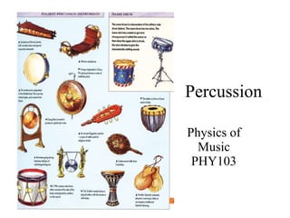Percussion Physics of Music PHY103 