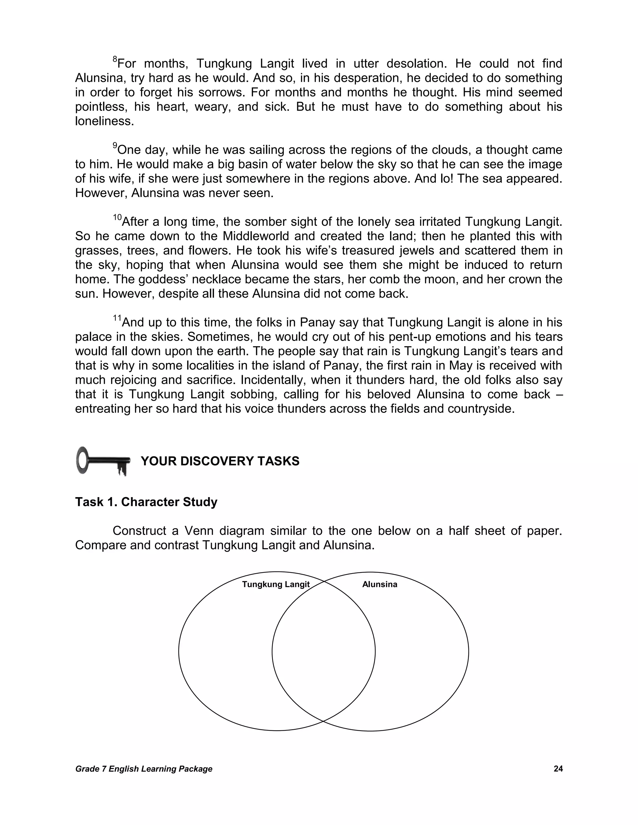 Grade 7 English Learning Package | PDF