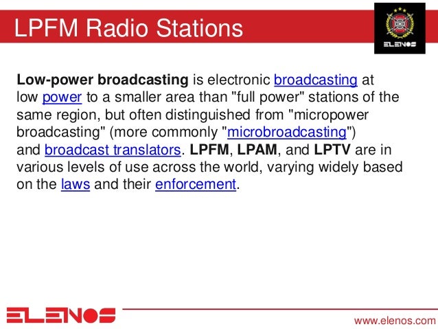 Low Power FM Radio Stations, Products and General Antenna Coverage