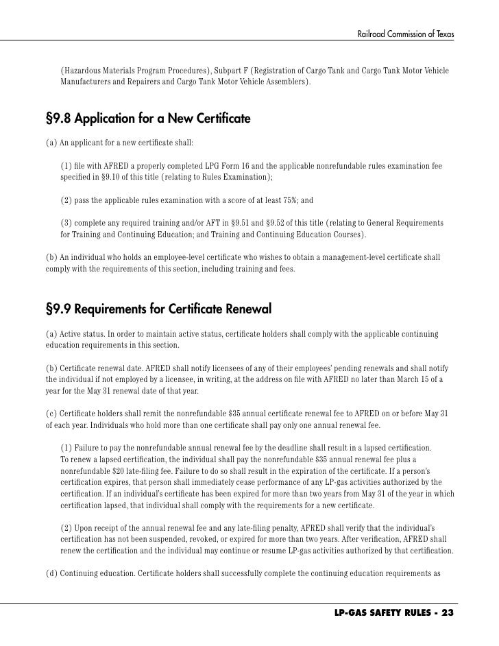 Lpg gas safety rules