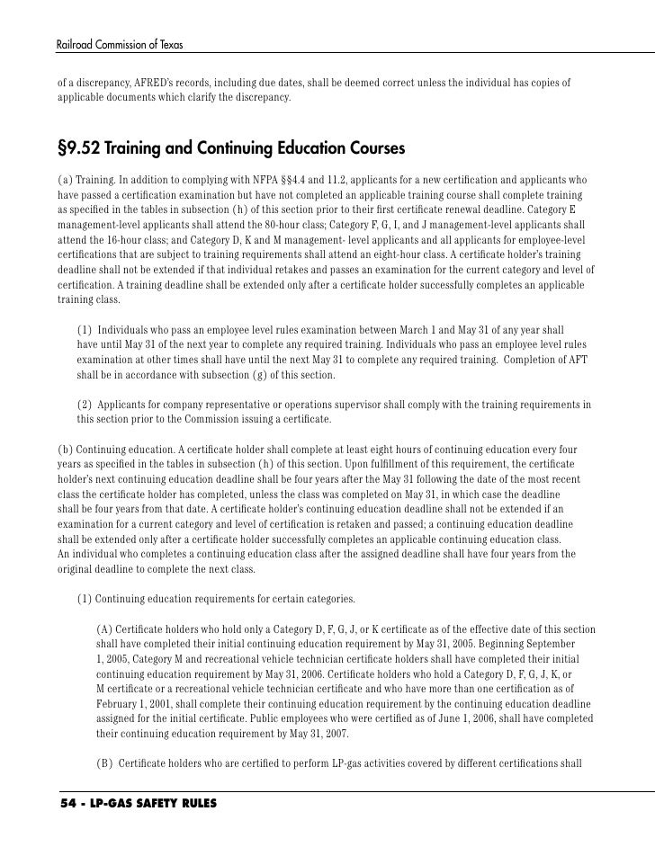 Lpg gas safety rules