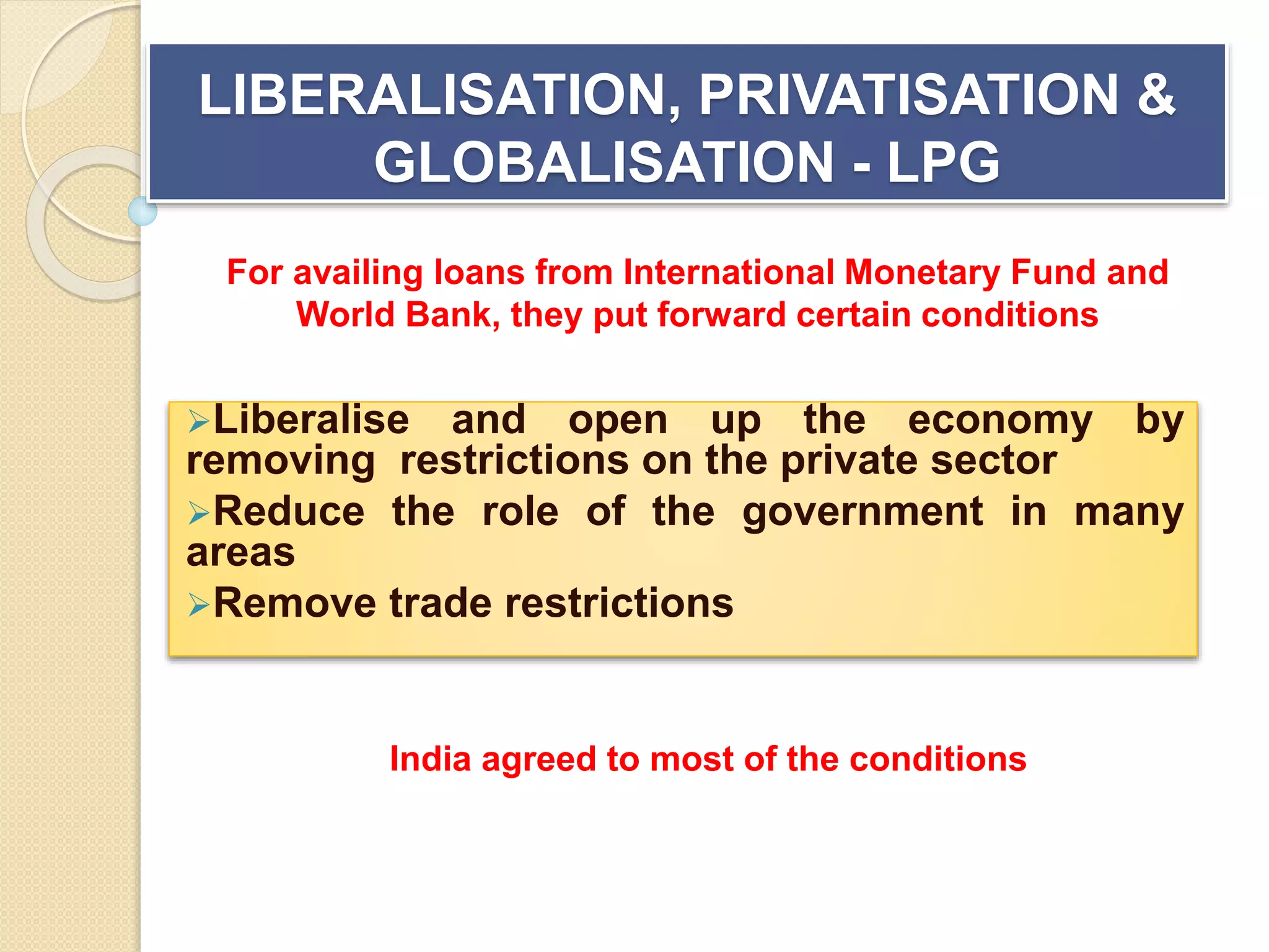 Liberalisation, Privitisation and Globalisation | PPTX