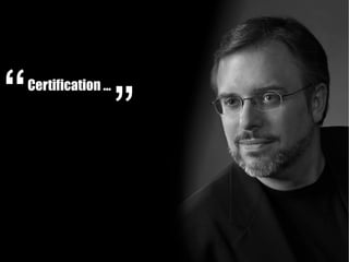 Certification …
 