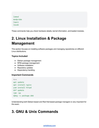 Comprehensive LPI 101-500 Linux Administrator Command Cheat Sheet 2026 ...