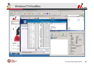 WindowsでVirtualBox




                     © LPI-Japan 2009. All rights reserved.   15
 