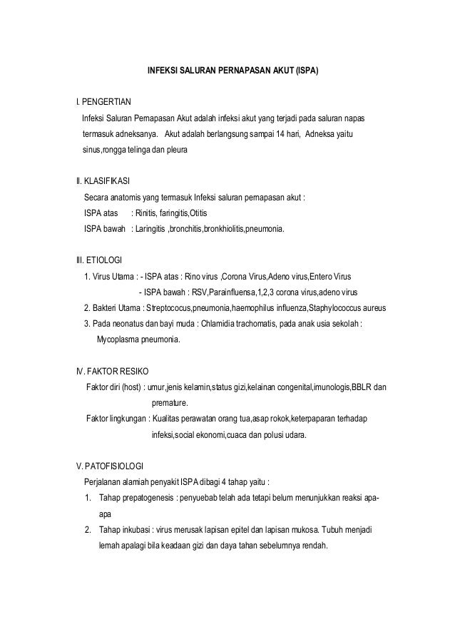 askep ispa pada anak pdf