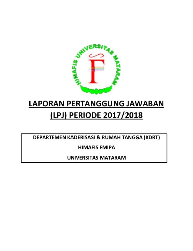 Contoh Laporan Pertanggung Jawaban Organisasi Internal