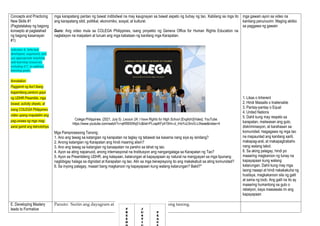 Comprehensive Grade 10 Lesson on Human Rights and Social Issues | DOCX