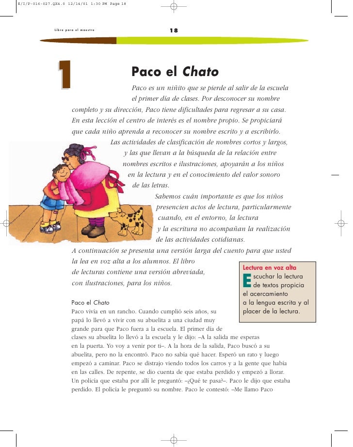 Paco El Chato Español : Proyectos Educativos Y Mas Libro ...