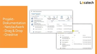 Projekt-
Dokumentation
- Netzlaufwerk
- Drag & Drop
-Onedrive

 
