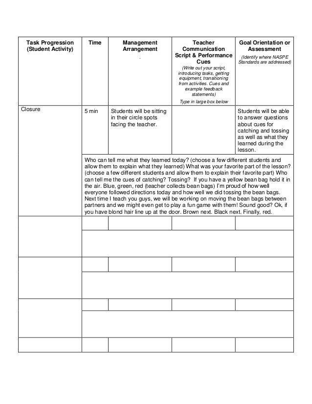 Lesson Plan Manipulatives