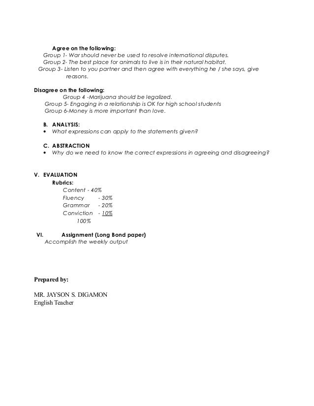 Lp on agreement and disagreement
