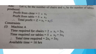 Linear programming problem | PPTX