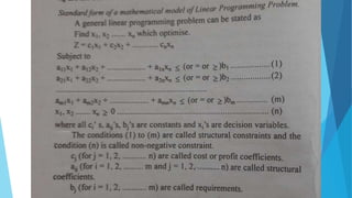 Linear programming problem | PPTX