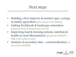 Contextualizing family agriculture in Nicaragua.