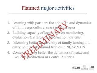 Contextualizing family agriculture in Nicaragua.