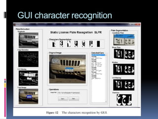 GUI character recognition
 
