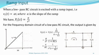 Low Pass Ringing Ramp Lowpass RC circuit | PPTX