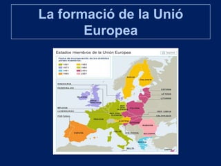 La formació de la Unió
       Europea
 