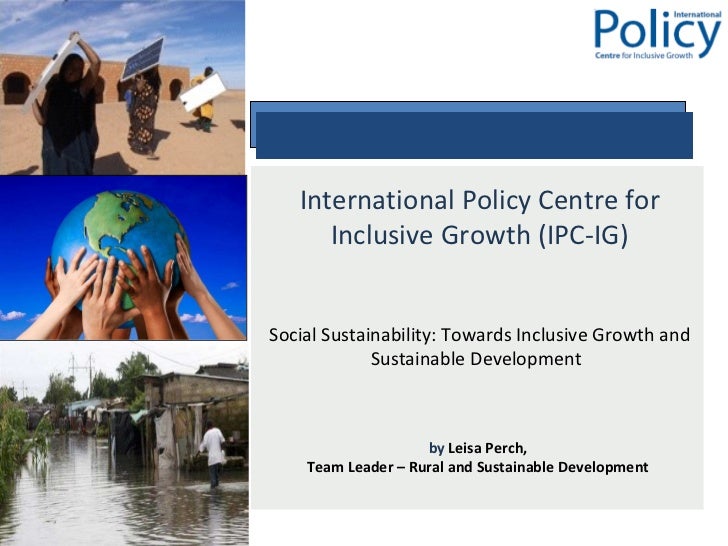 inclusive growth and sustainable development