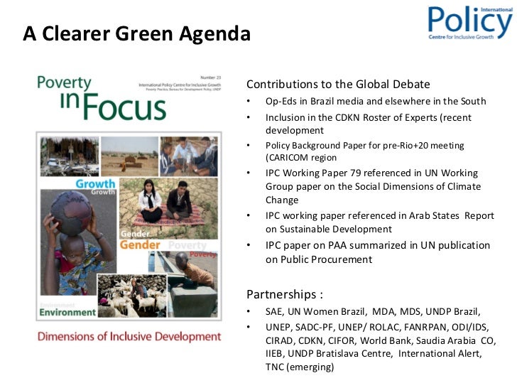 inclusive growth and sustainable development