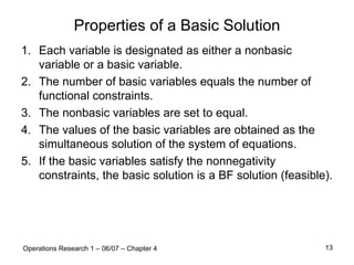 Non Basic Variables Vs Basic Math Logistics. Terminology | PDF