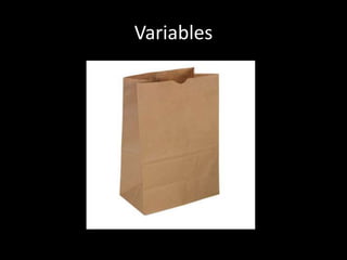 Variables

 