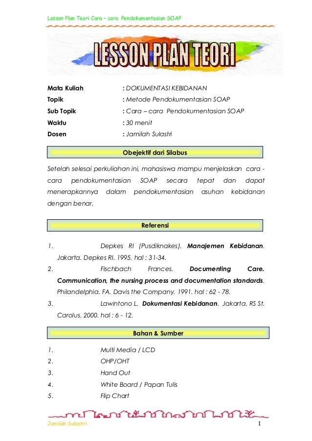 Lpt pendokumentasian soap zm ref 2 Lpt pendokumentasian soap zm ref 2