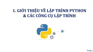 Ky thuat Lap trinh voi Python - Tran Duy Thanh | PDF