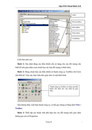 Lập trình với microsoft visual basic 6.0 | PDF