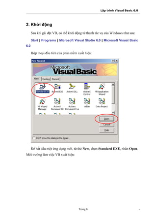 Lập trình với microsoft visual basic 6.0 | PDF