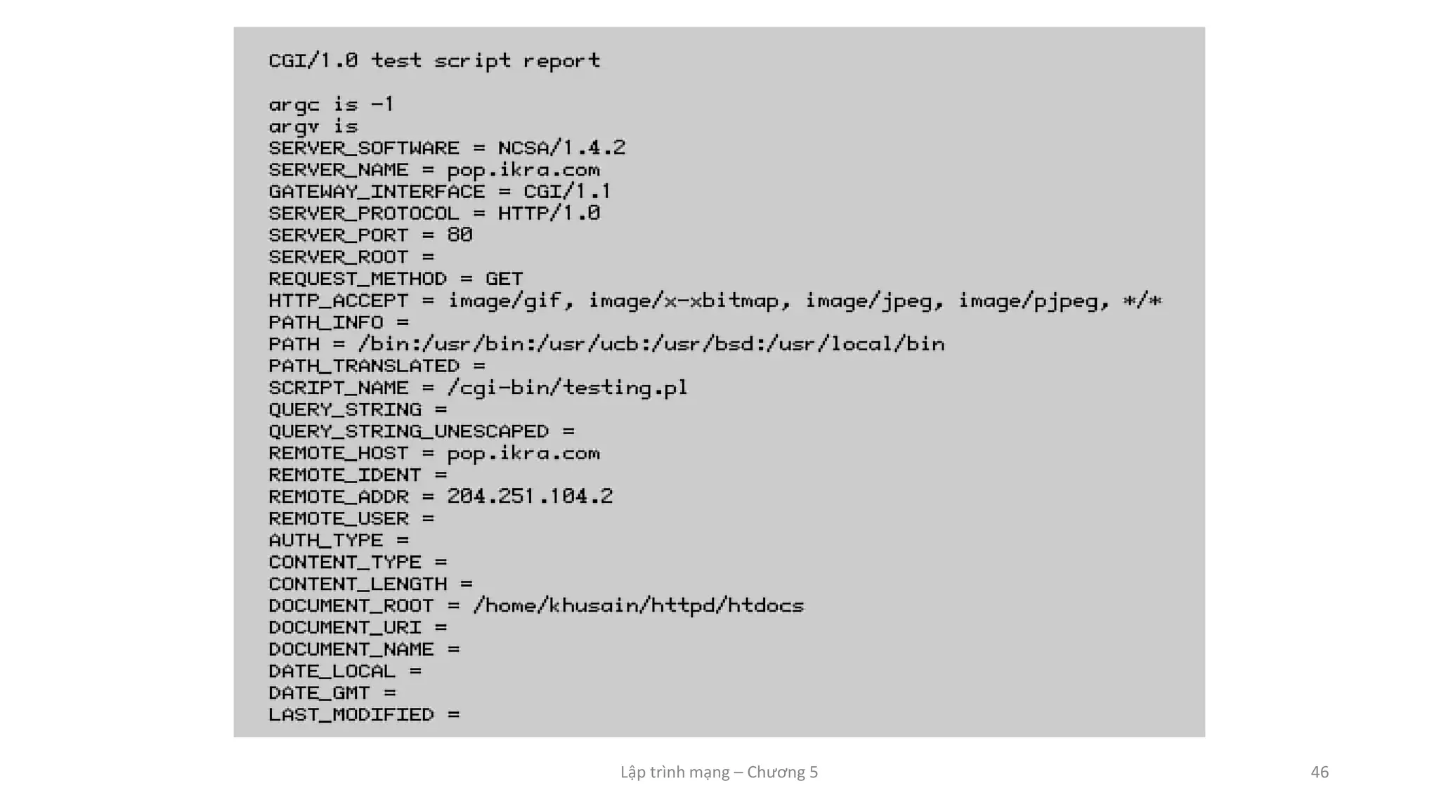 Lập trình mạng – Chương 5 46
 