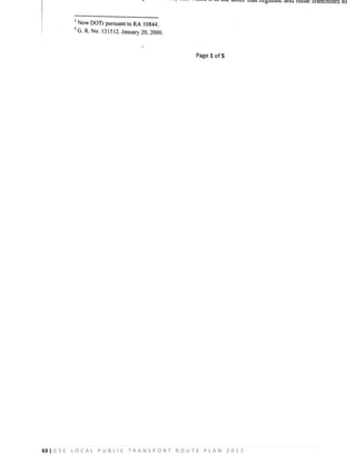 63 | G S C L O C A L P U B L I C T R A N S P O R T R O U T E P L A N 2 0 1 7
 