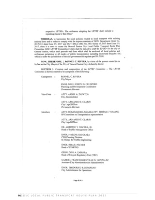 66 | G S C L O C A L P U B L I C T R A N S P O R T R O U T E P L A N 2 0 1 7
 