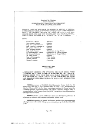 69 | G S C L O C A L P U B L I C T R A N S P O R T R O U T E P L A N 2 0 1 7
 