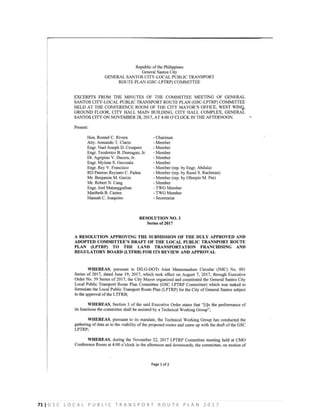 71 | G S C L O C A L P U B L I C T R A N S P O R T R O U T E P L A N 2 0 1 7
 