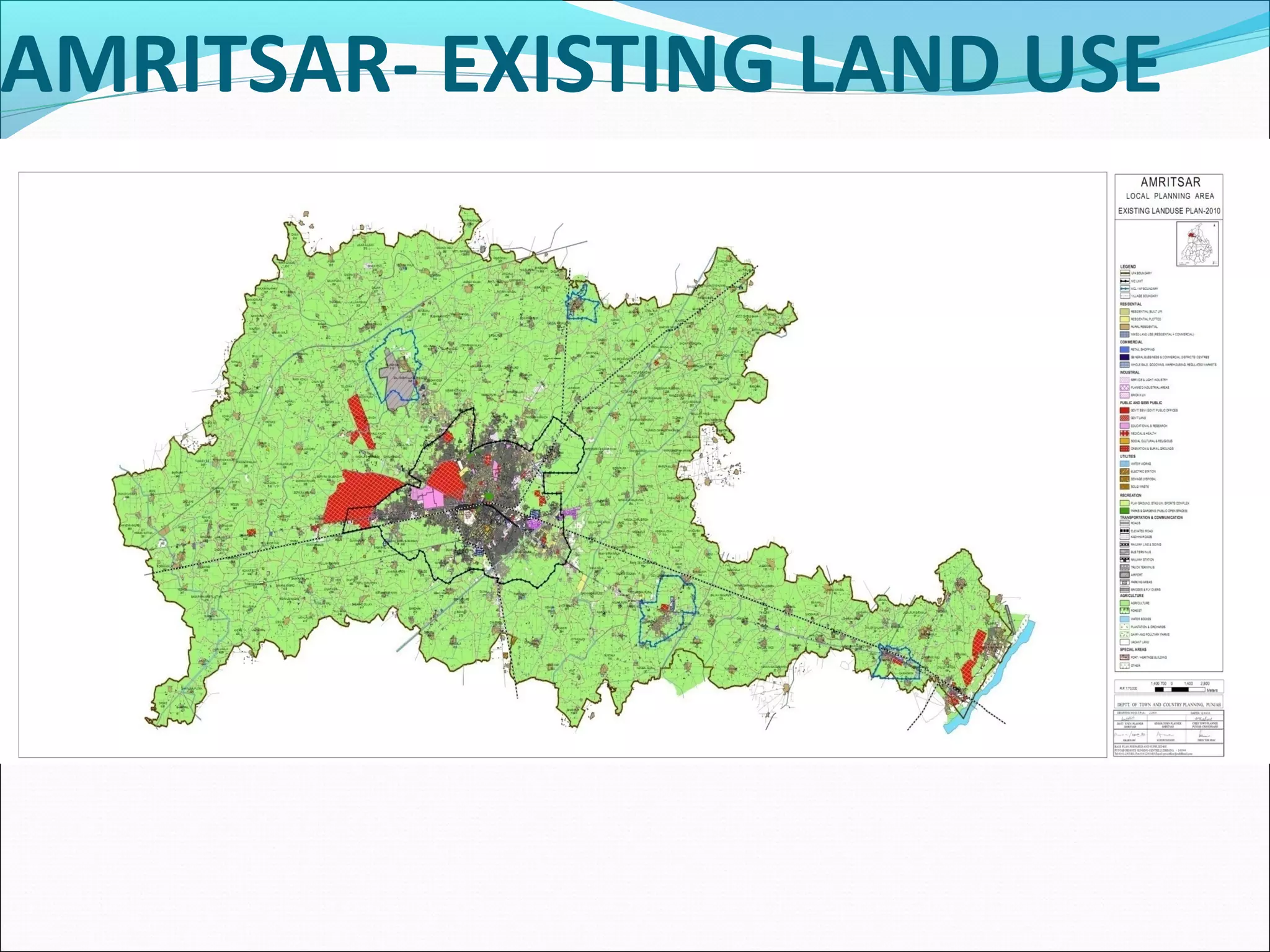 AMRITSAR- EXISTING LAND USE
 