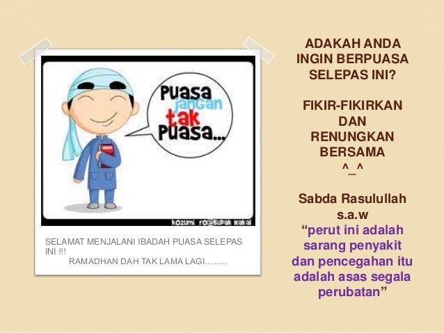 Kelebihan Puasa Mengikut Sains