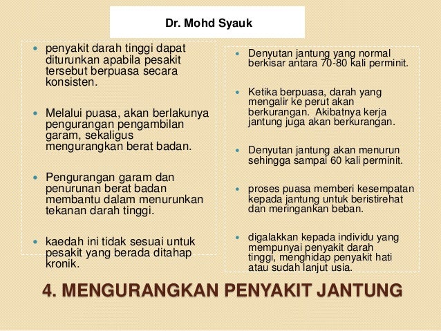 Kelebihan puasa mengikut sains