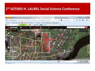 1St SOTERO H. LAUREL Social Science Conference
 