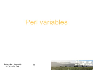 Perl variables 