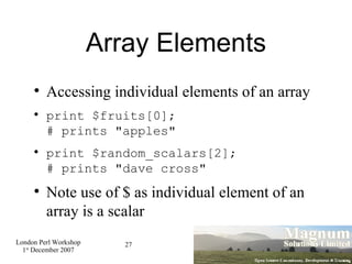 Array Elements ,[object Object],[object Object],[object Object],[object Object]