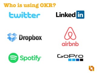 Who is using OKR?
 